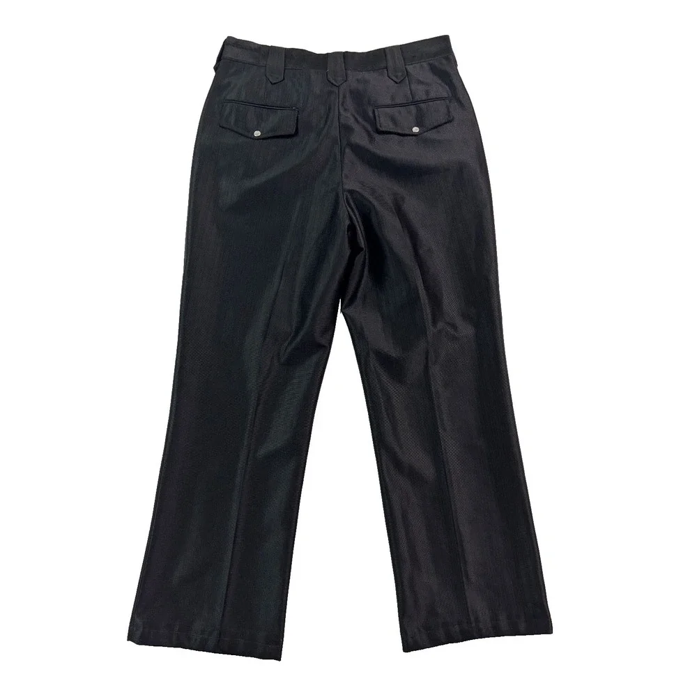 Black Western Pants 32x28 Pearl Snap Buttons Cowboy Bootcut‎ Rodeo Classic